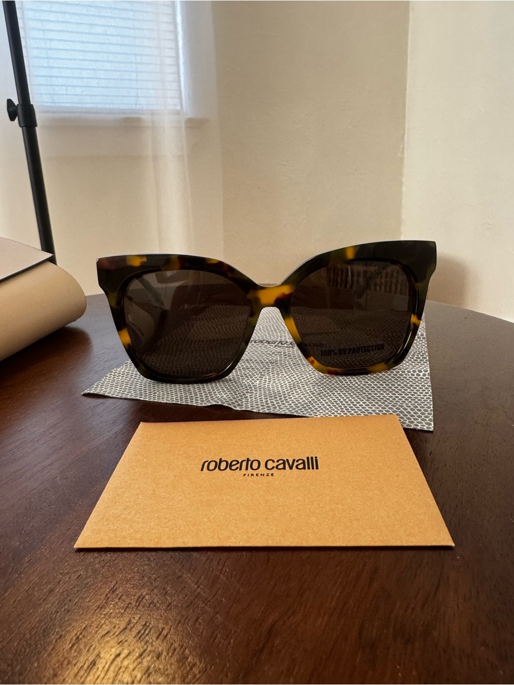 Roberto Cavalli Women’s Tortoiseshell Cat-Eye Sunglasses - Brown Lenses